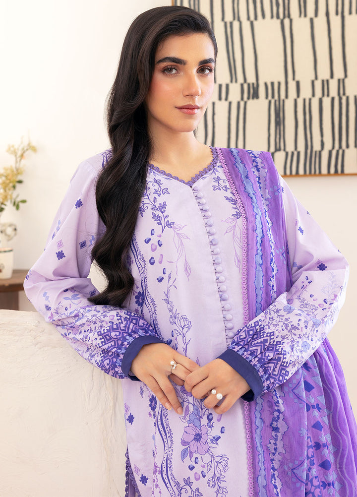 Florent Digital Printed Lawn Suits Unstitched 3 Piece FL25LP Fl-10 - Summer Collection