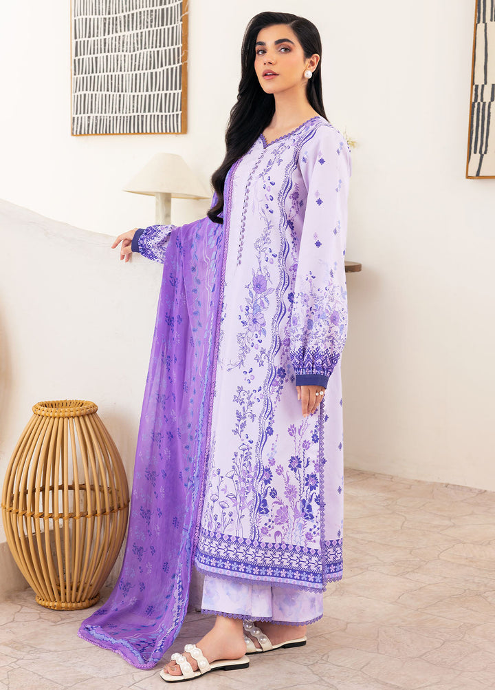 Florent Digital Printed Lawn Suits Unstitched 3 Piece FL25LP Fl-10 - Summer Collection