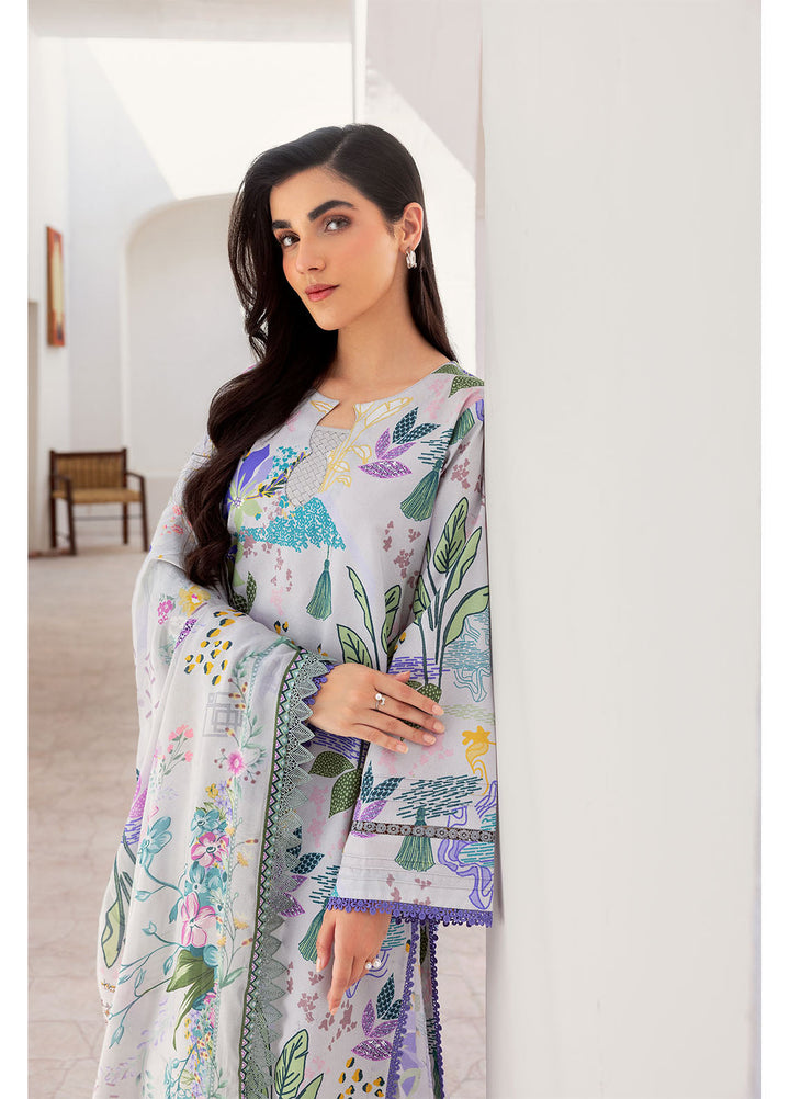 Florent Digital Printed Lawn Suits Unstitched 3 Piece FL25LP FL-5 A - Summer Collection