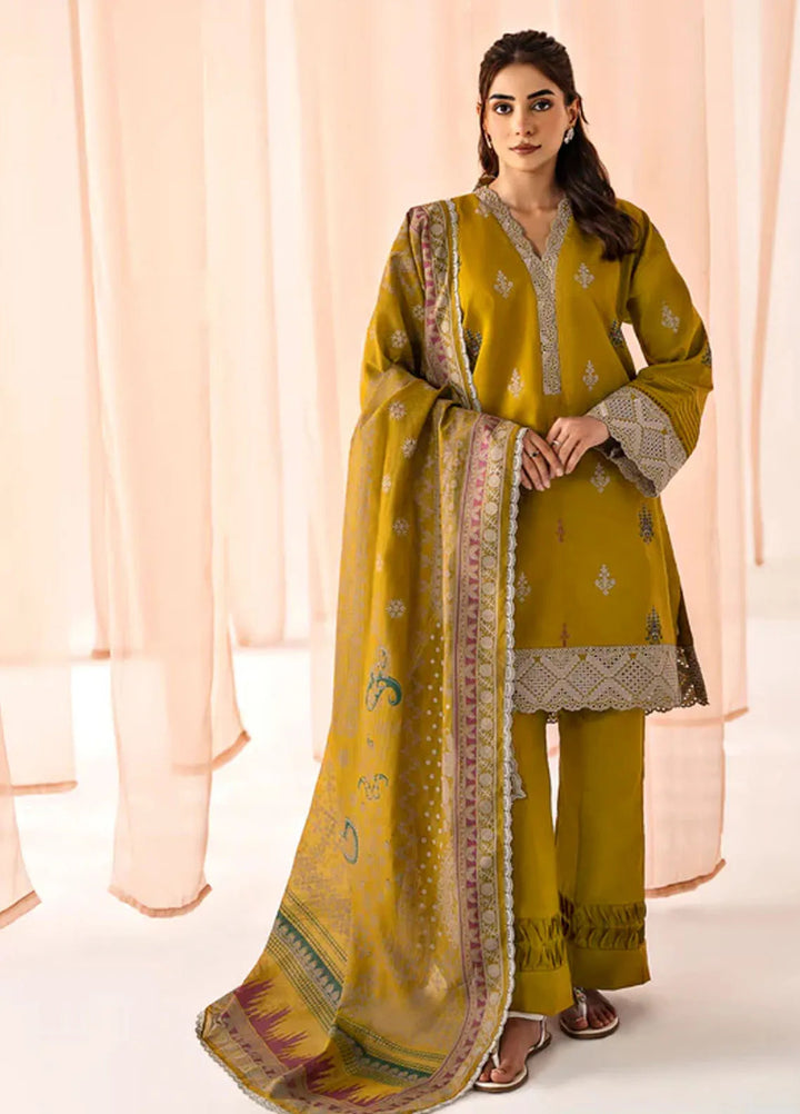 Florent Embroidered Lawn Suit Unstitched 3 Piece FL24F FL-1A - Summer Collection
