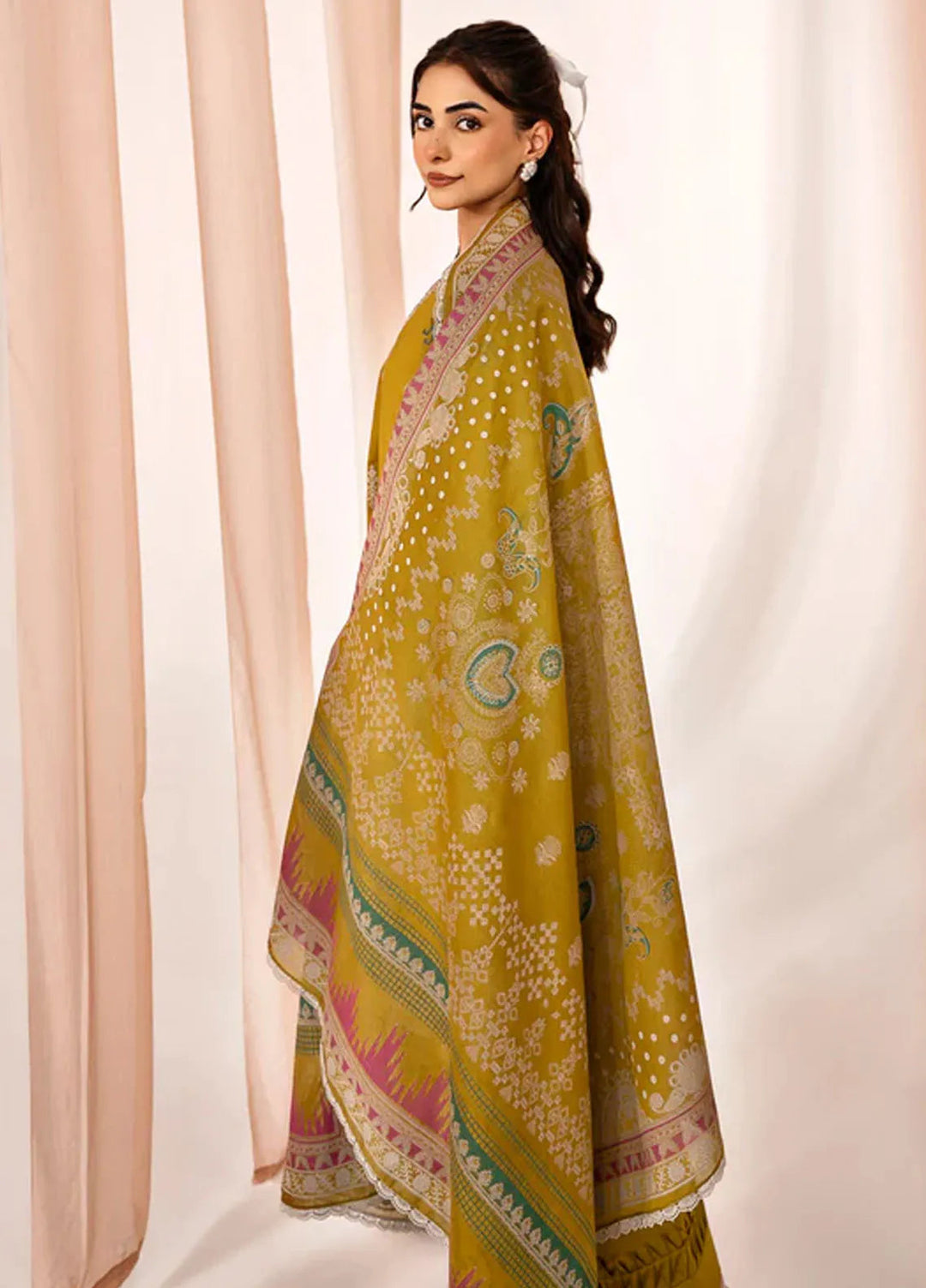 Florent Embroidered Lawn Suit Unstitched 3 Piece FL24F FL-1A - Summer Collection
