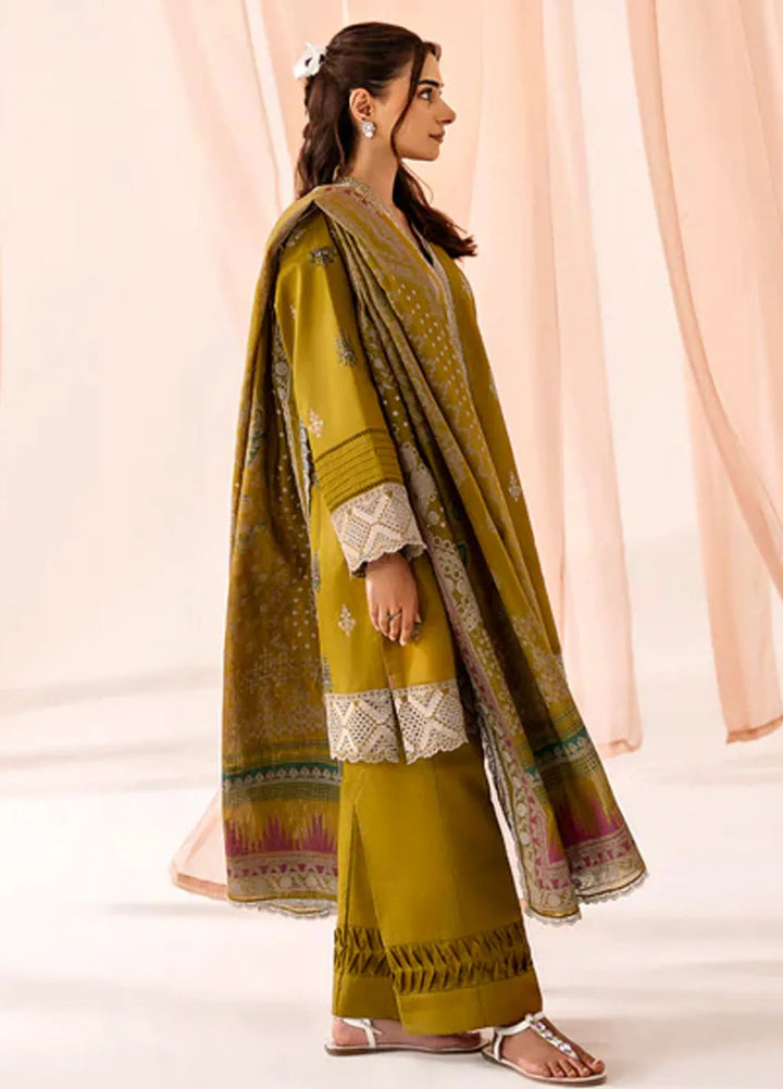 Florent Embroidered Lawn Suit Unstitched 3 Piece FL24F FL-1A - Summer Collection