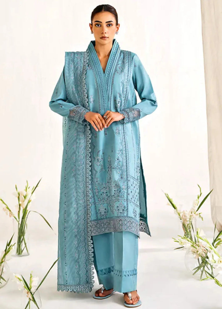 Florent Embroidered Lawn Suit Unstitched 3 Piece FL24F FL-2A - Summer Collection