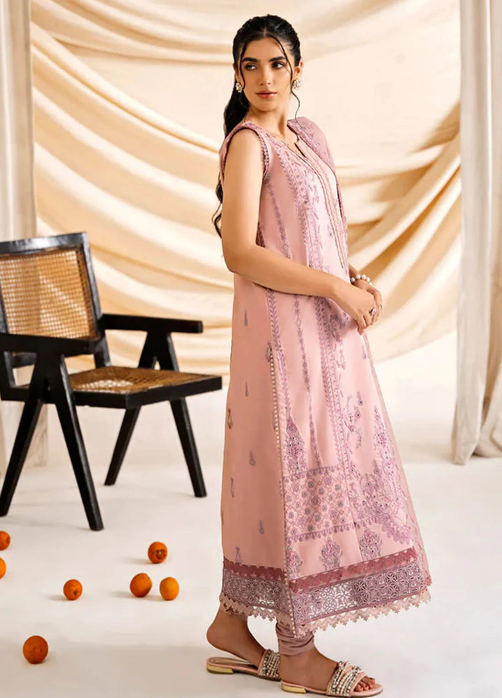 Florent Embroidered Lawn Suit Unstitched 3 Piece FL24F FL-2B - Summer Collection