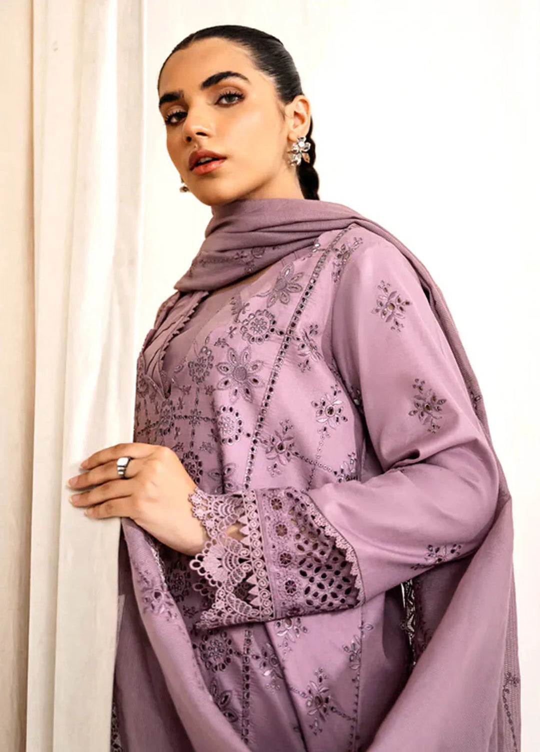 Florent Embroidered Lawn Suit Unstitched 3 Piece FL24F FL-3A - Summer Collection