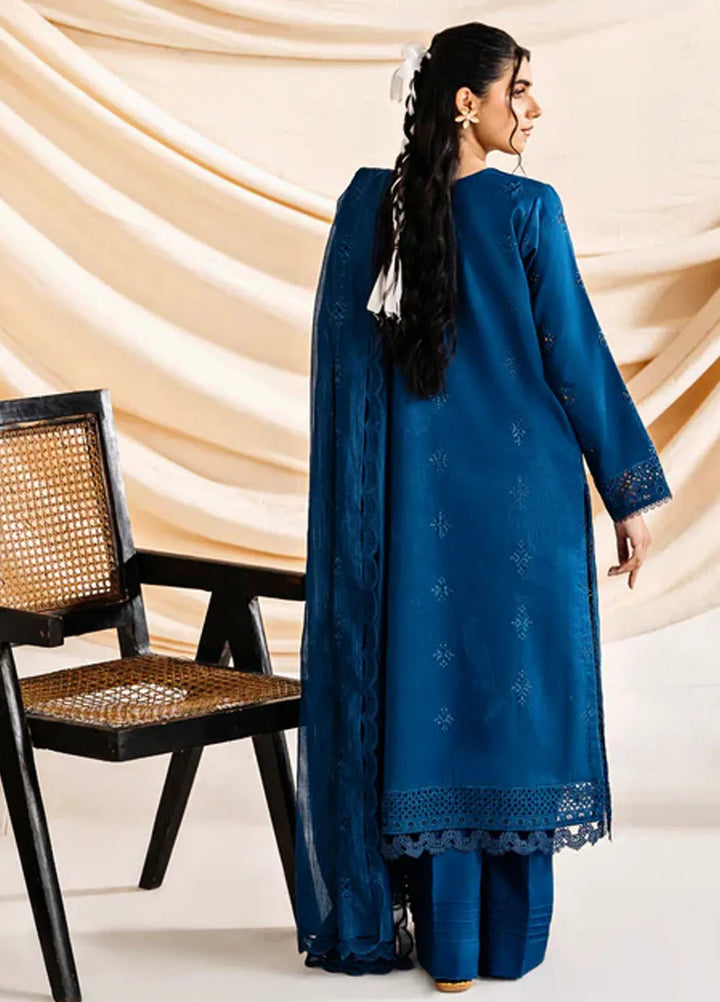 Florent Embroidered Lawn Suit Unstitched 3 Piece FL24F FL-3B - Summer Collection