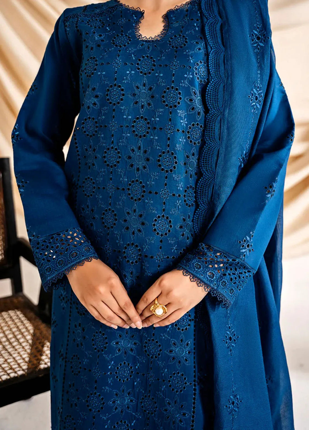 Florent Embroidered Lawn Suit Unstitched 3 Piece FL24F FL-3B - Summer Collection