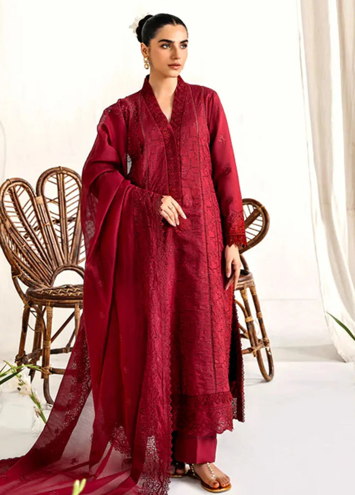Florent Embroidered Lawn Suit Unstitched 3 Piece FL24F FL-5 - Summer Collection