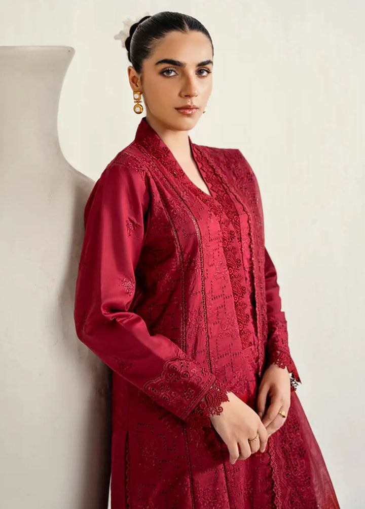 Florent Embroidered Lawn Suit Unstitched 3 Piece FL24F FL-5 - Summer Collection