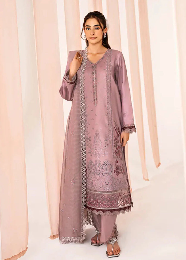 Florent Embroidered Lawn Suit Unstitched 3 Piece FL24F FL-7 - Summer Collection