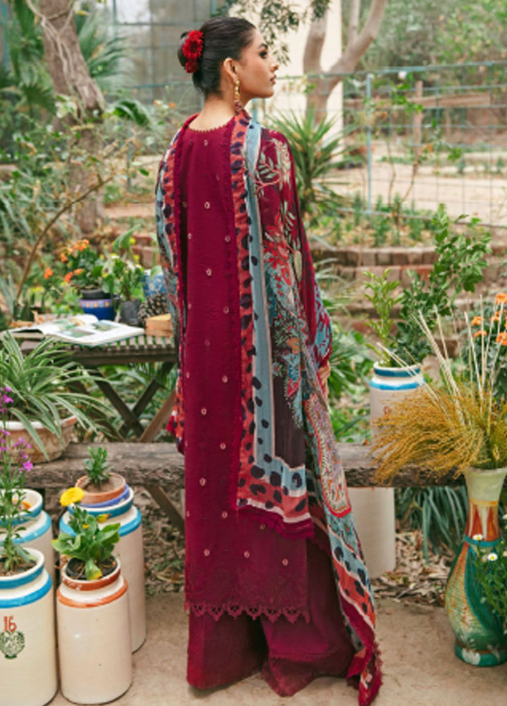Florent Embroidered Lawn Suit Unstitched 3 Piece FL24LL FL-1B - Luxury Summer Collection