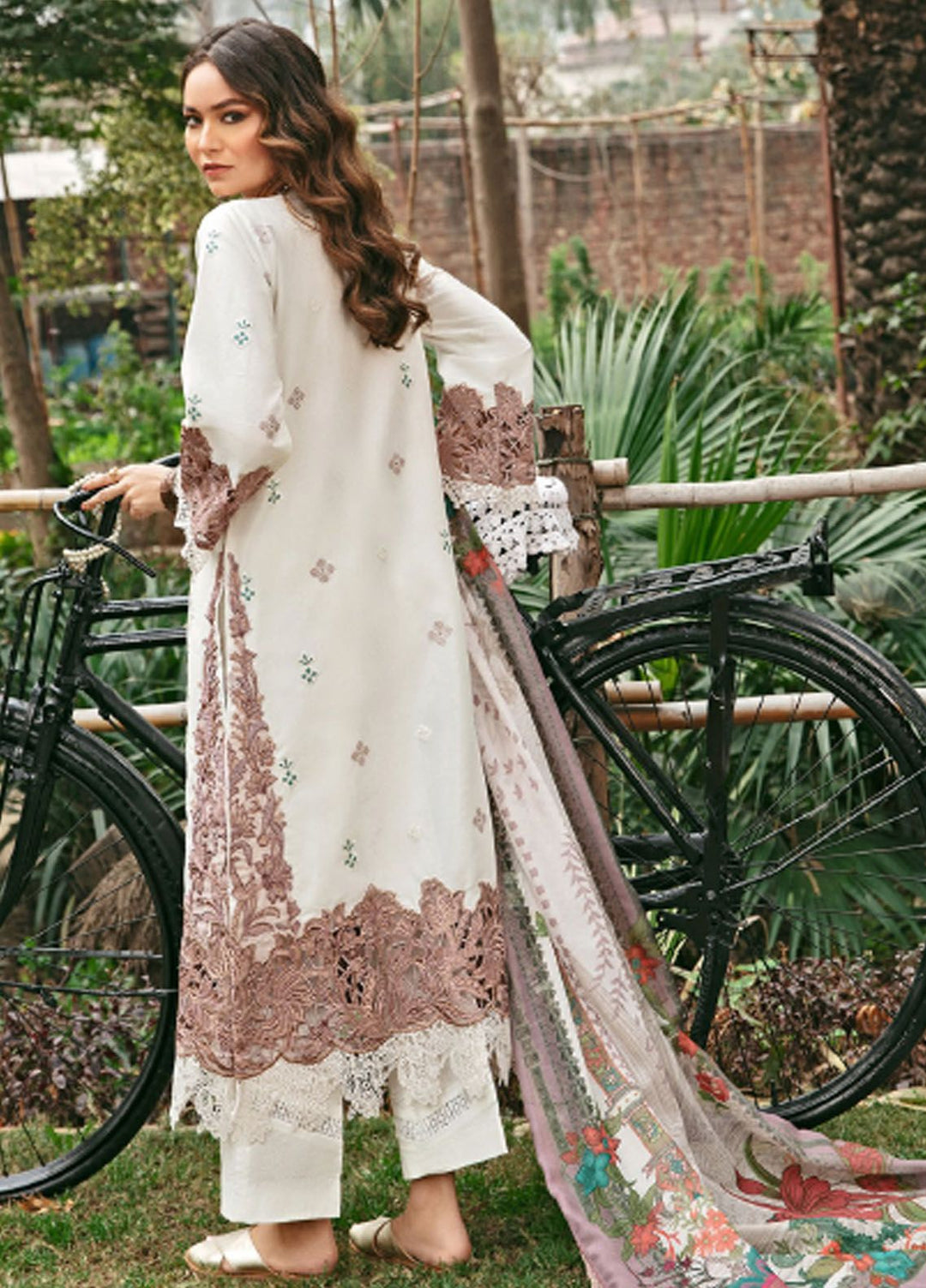 Florent Embroidered Lawn Suit Unstitched 3 Piece FL24LL FL-2A - Luxury Summer Collection