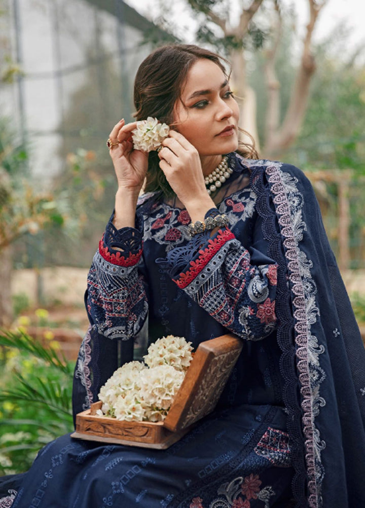 Florent Embroidered Lawn Suit Unstitched 3 Piece FL24LL FL-3A - Luxury Summer Collection