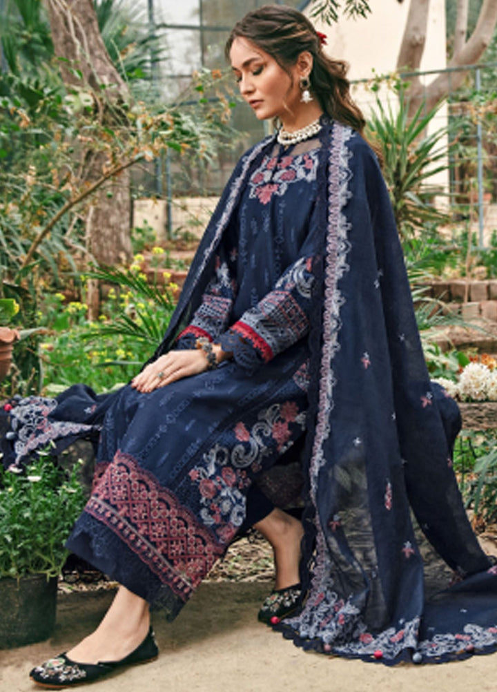 Florent Embroidered Lawn Suit Unstitched 3 Piece FL24LL FL-3A - Luxury Summer Collection