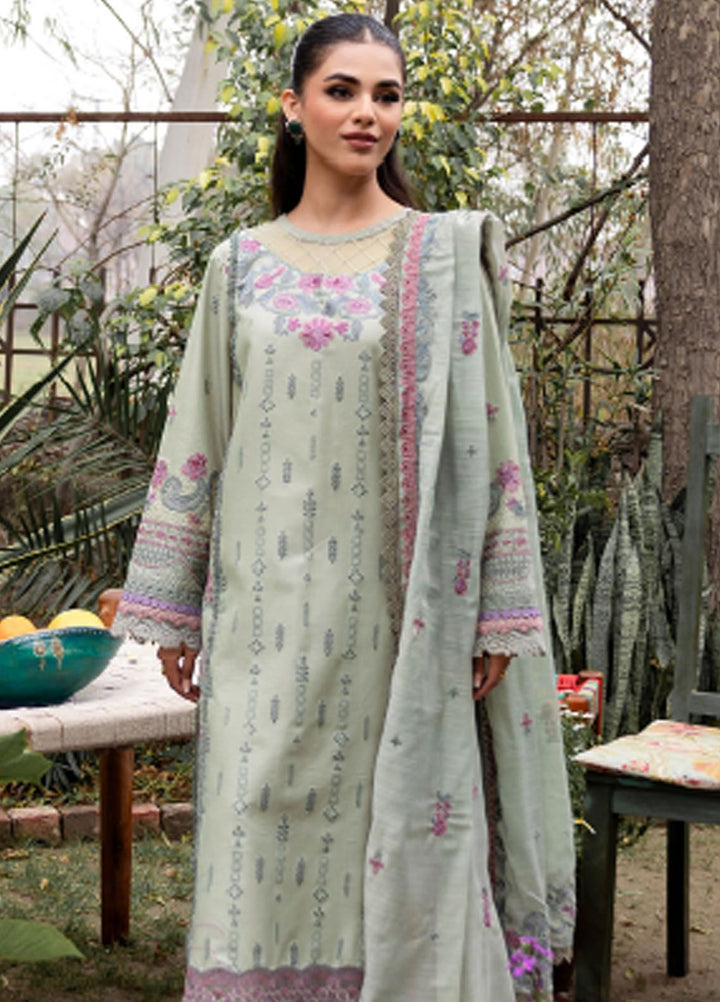 Florent Embroidered Lawn Suit Unstitched 3 Piece FL24LL FL-3B - Luxury Summer Collection