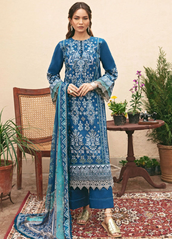 Florent Embroidered Lawn Suit Unstitched 3 Piece FL24LL FL-5A - Luxury Summer Collection