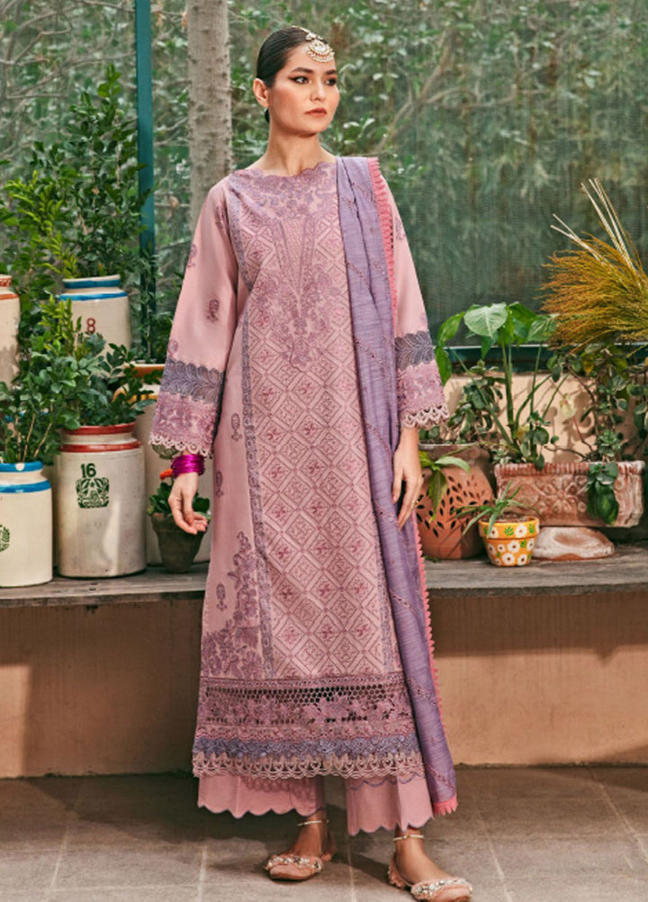 Florent Embroidered Lawn Suit Unstitched 3 Piece FL24LL FL-6B - Luxury Summer Collection
