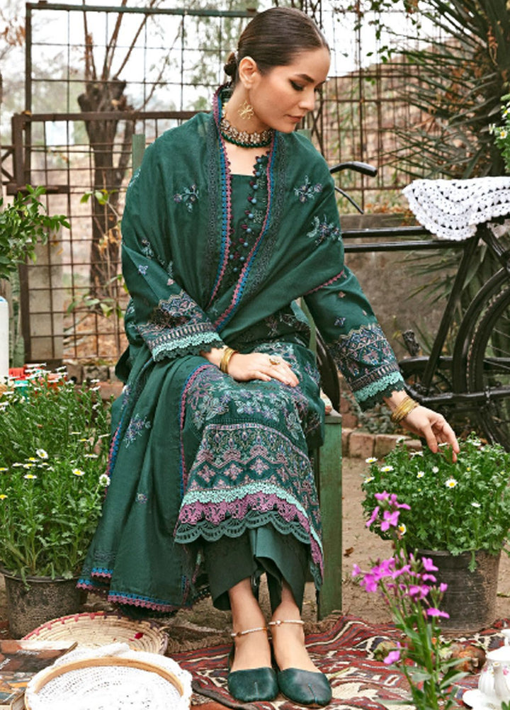Florent Embroidered Lawn Suit Unstitched 3 Piece FL24LL FL-7A - Luxury Summer Collection