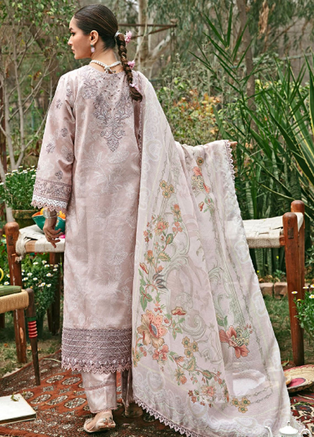 Florent Embroidered Lawn Suit Unstitched 3 Piece FL24LL FL-8A - Luxury Summer Collection