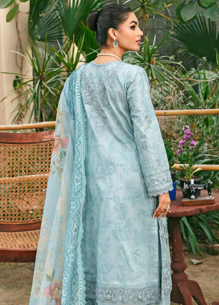Florent Embroidered Lawn Suit Unstitched 3 Piece FL24LL FL-8B - Luxury Summer Collection