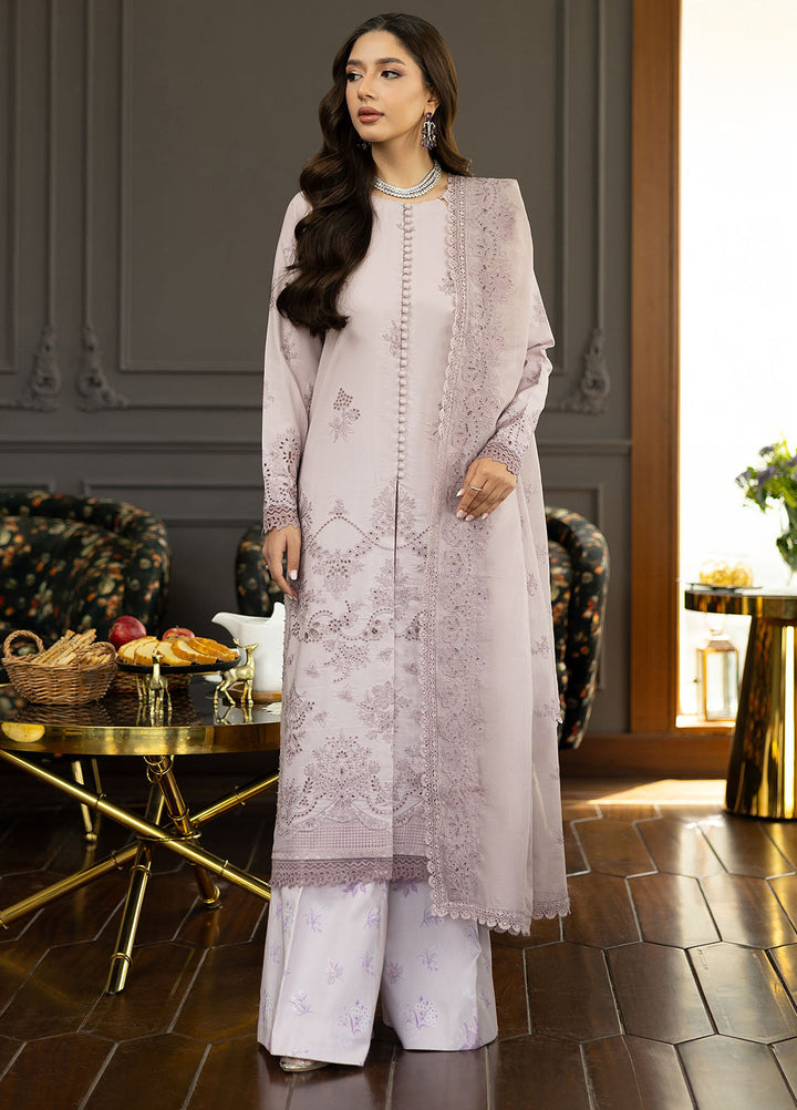 Florent Embroidered Lawn Suits Unstitched 3 Piece FL25EF FL-1 B - Summer Collection