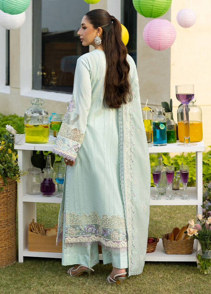Florent Embroidered Lawn Suits Unstitched 3 Piece FL25EF FL-2 B - Summer Collection