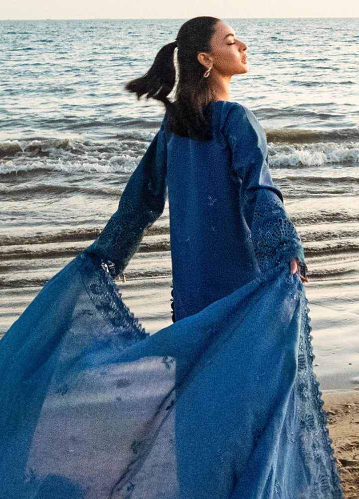 Florent Embroidered Lawn Suits Unstitched 3 Piece FL25LL FL-1A - Summer Collection