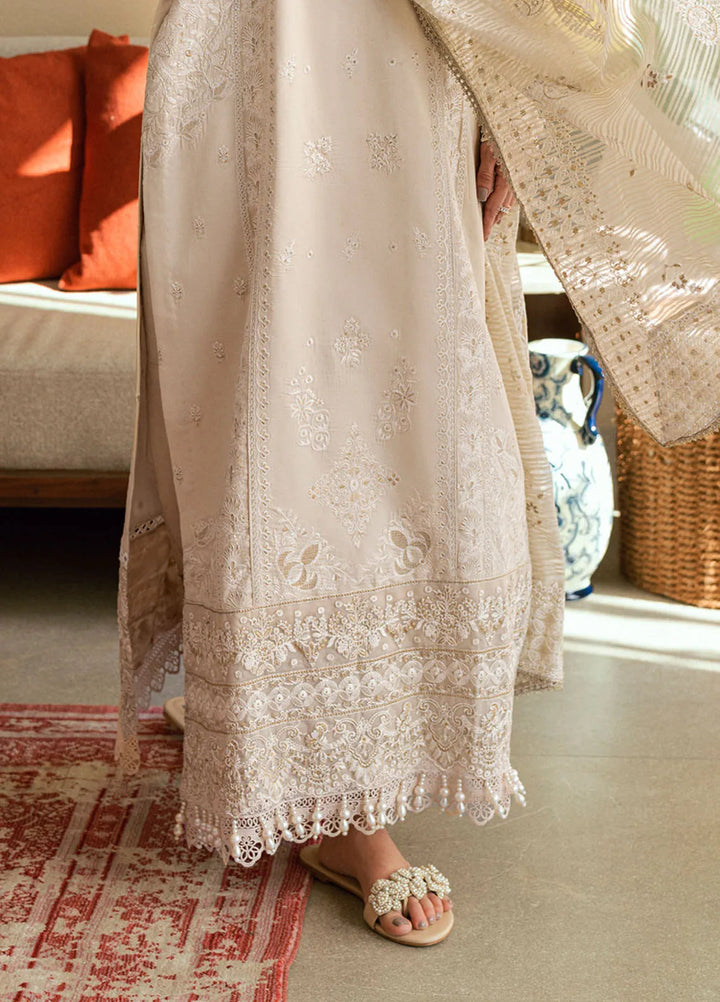 Florent Embroidered Lawn Suits Unstitched 3 Piece FL25LL FL-2A - Summer Collection