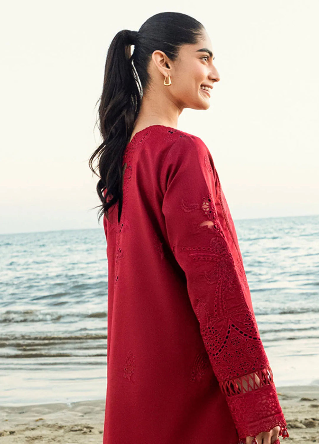 Florent Embroidered Lawn Suits Unstitched 3 Piece FL25LL FL-3A - Summer Collection