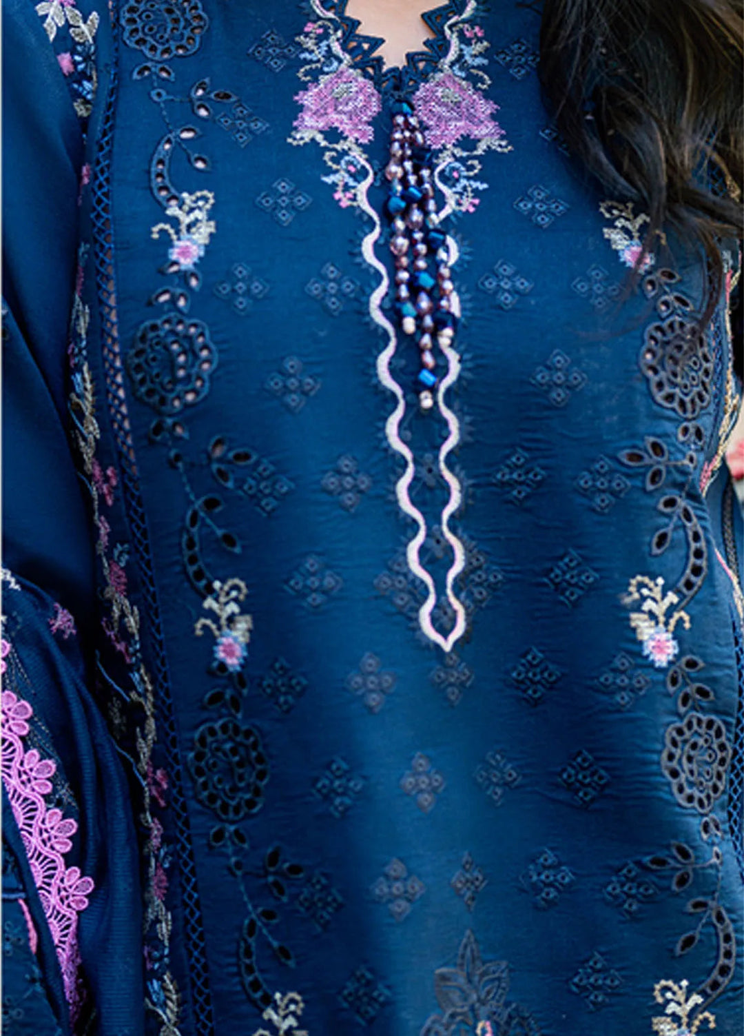 Florent Embroidered Lawn Suits Unstitched 3 Piece FL25LL FL-4A - Summer Collection