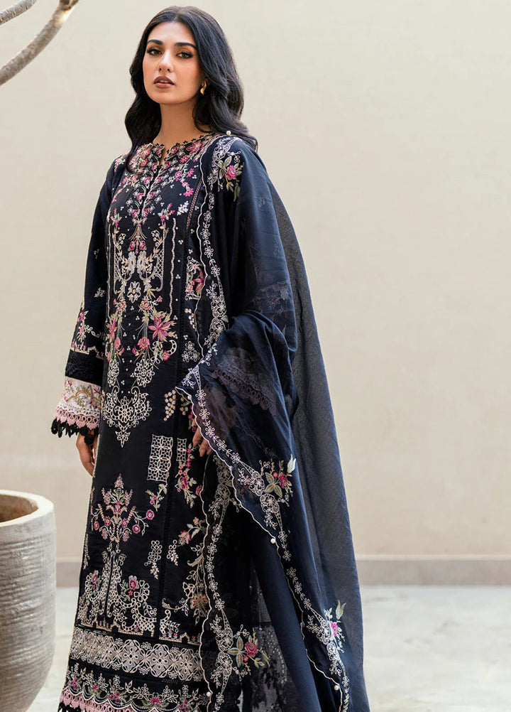 Florent Embroidered Lawn Suits Unstitched 3 Piece FL25LL FL-5A - Summer Collection