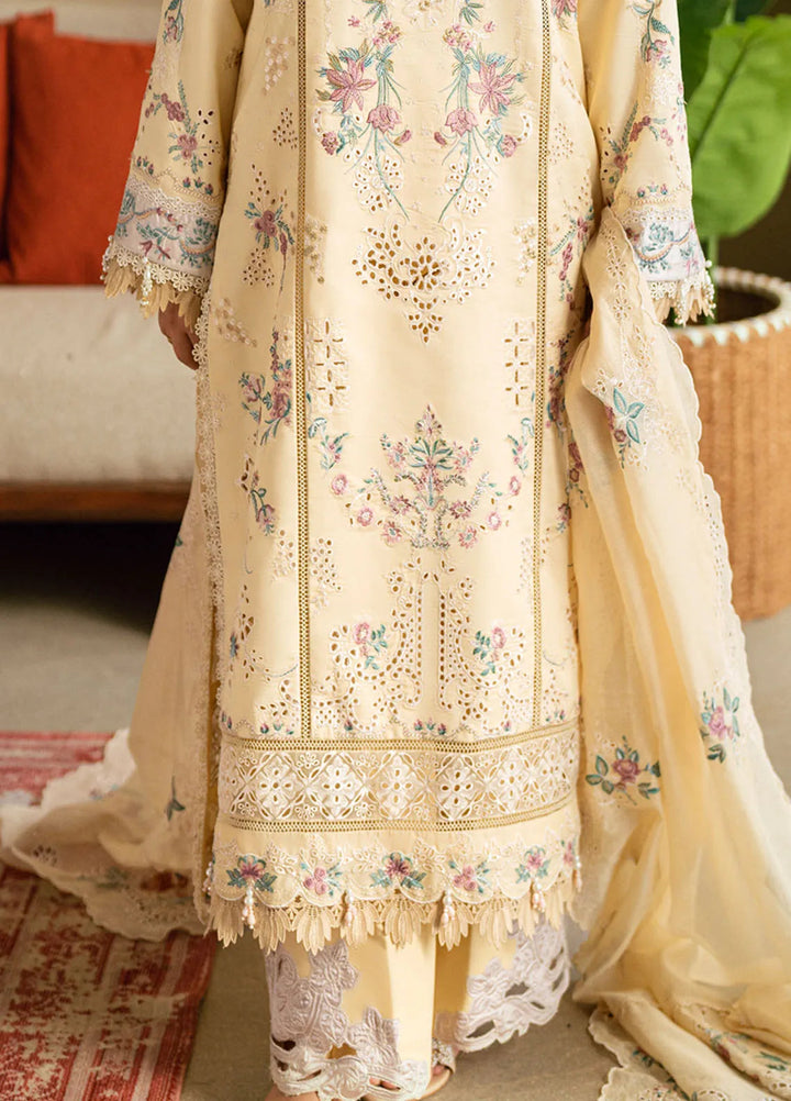 Florent Embroidered Lawn Suits Unstitched 3 Piece FL25LL FL-5B - Summer Collection