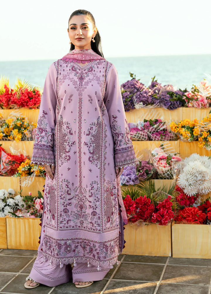 Florent Embroidered Lawn Suits Unstitched 3 Piece FL25LL FL-8A - Summer Collection