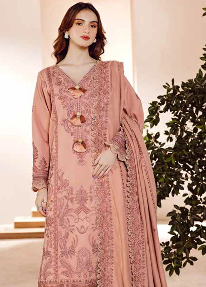 Florent Embroidered Marina Suit Unstitched 3 Piece FL24W FL-1 A - Winter Collection