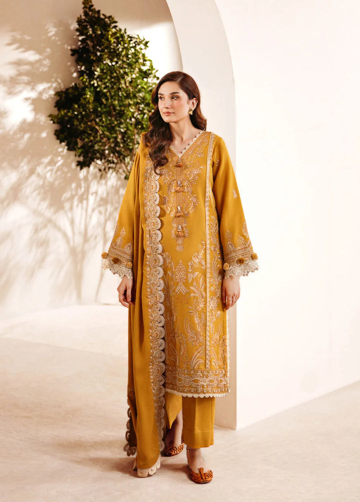 Florent Embroidered Marina Suit Unstitched 3 Piece FL24W FL-1 B - Winter Collection