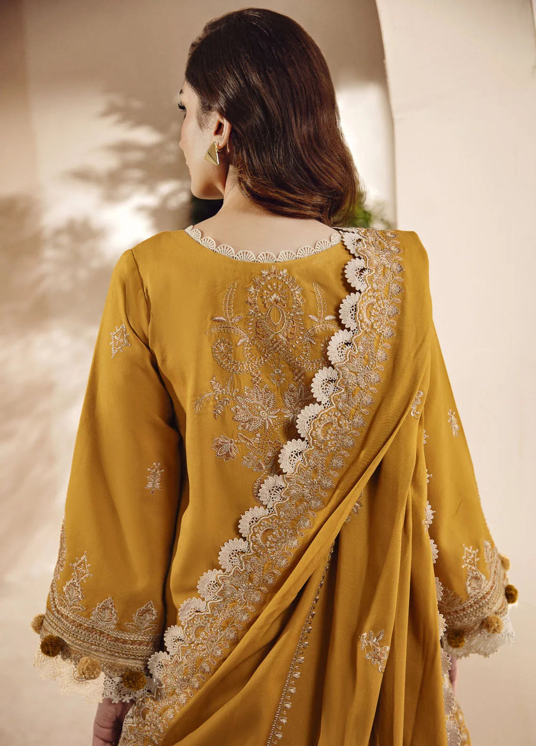 Florent Embroidered Marina Suit Unstitched 3 Piece FL24W FL-1 B - Winter Collection