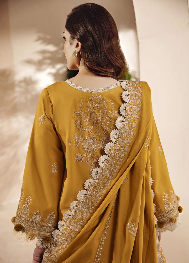 Florent Embroidered Marina Suit Unstitched 3 Piece FL24W FL-1 B - Winter Collection