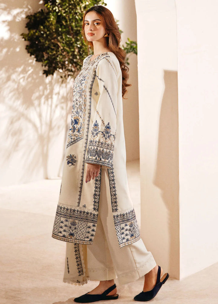 Florent Embroidered Marina Suit Unstitched 3 Piece FL24W FL-2 B - Winter Collection