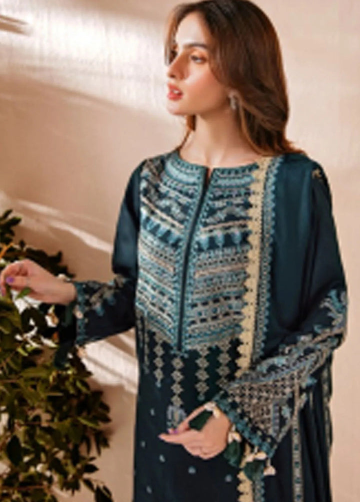 Florent Embroidered Marina Suit Unstitched 3 Piece FL24W FL-3 A - Winter Collection