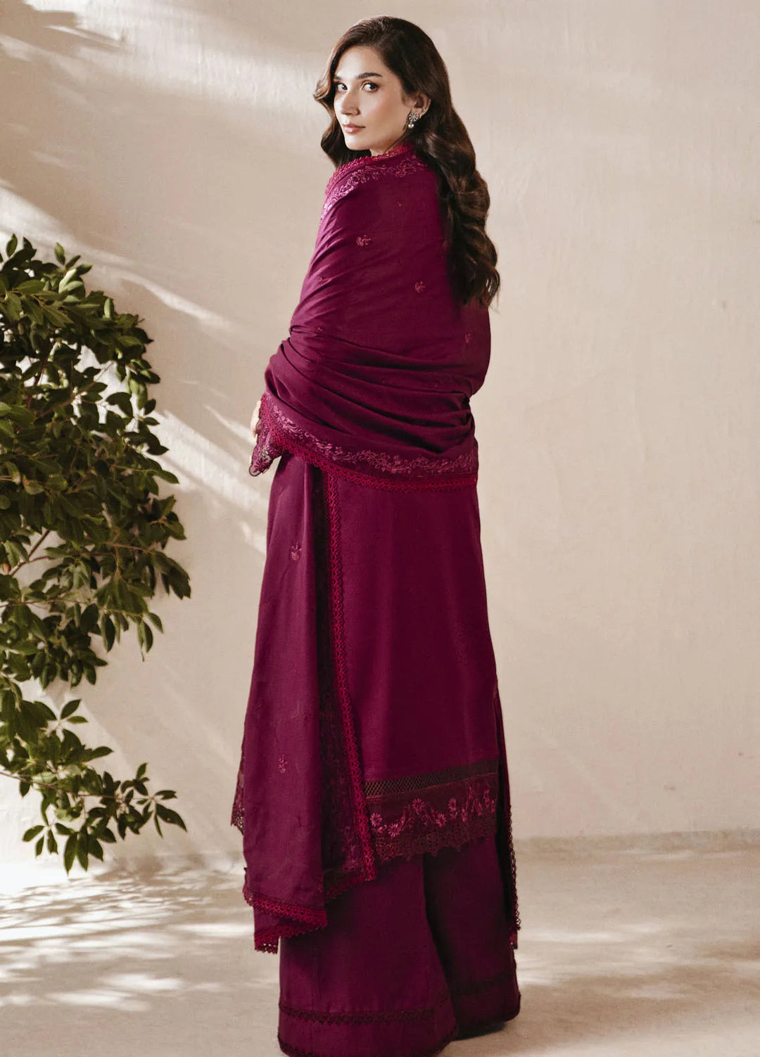 Florent Embroidered Marina Suit Unstitched 3 Piece FL24W FL-6 B - Winter Collection