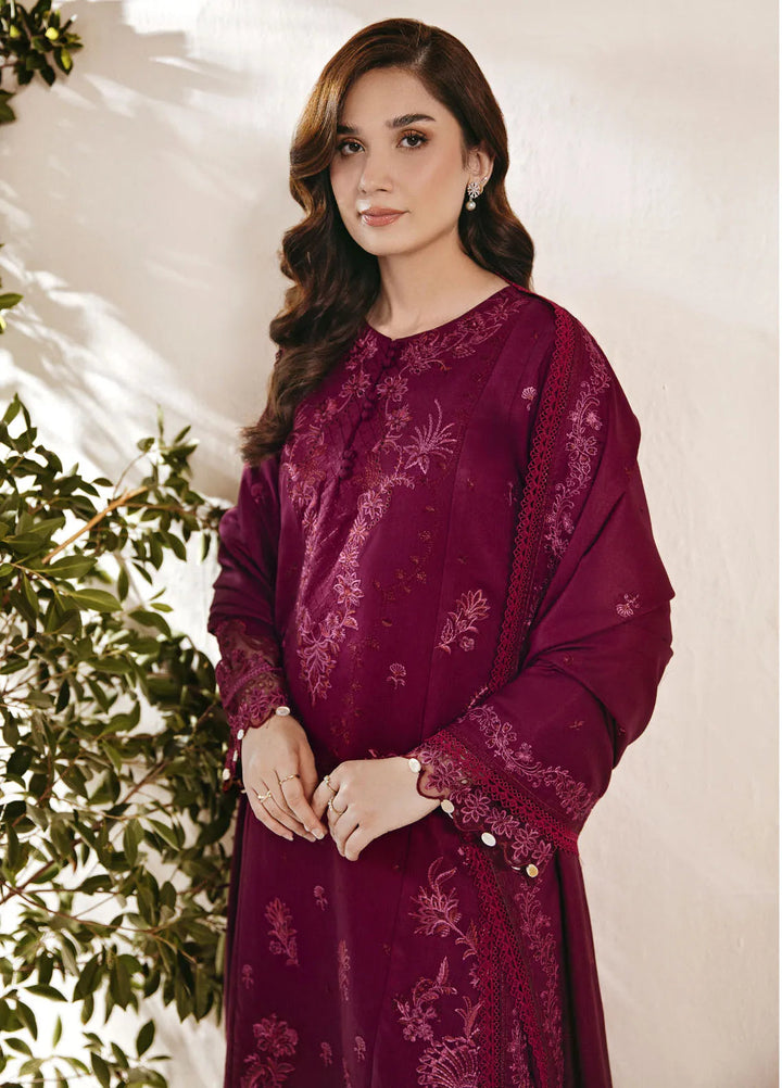 Florent Embroidered Marina Suit Unstitched 3 Piece FL24W FL-6 B - Winter Collection