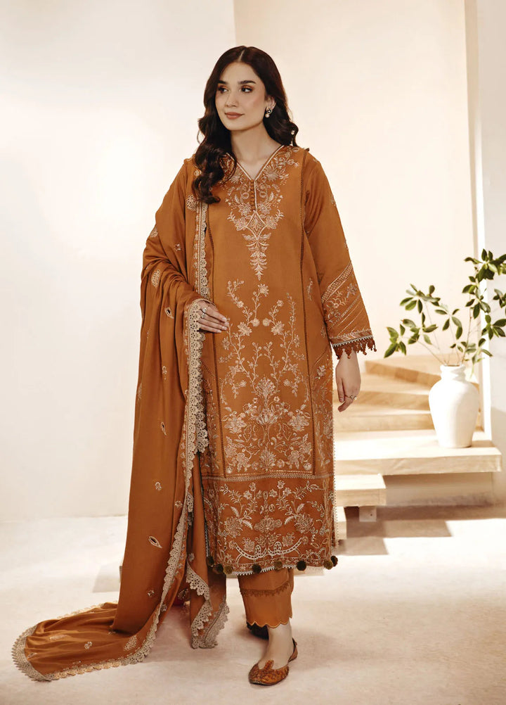 Florent Embroidered Marina Suit Unstitched 3 Piece FL24W FL-7 - Winter Collection