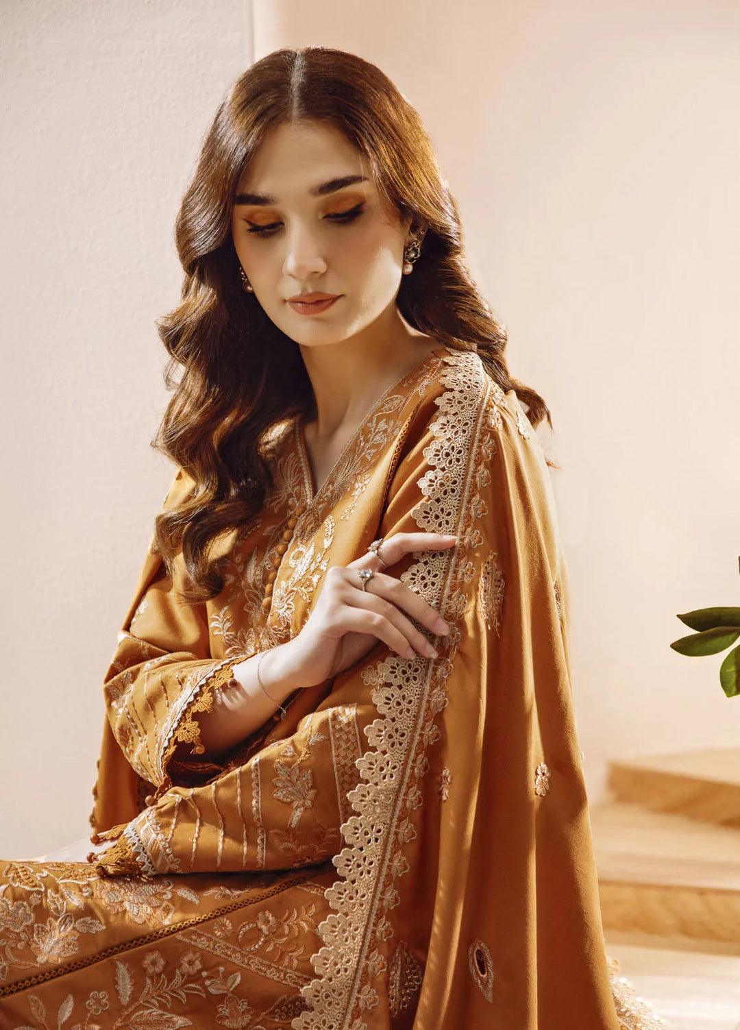 Florent Embroidered Marina Suit Unstitched 3 Piece FL24W FL-7 - Winter Collection