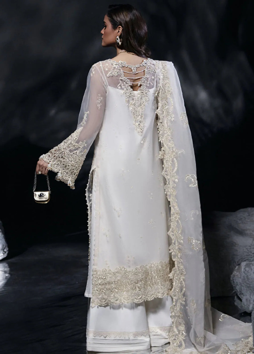 Florent Embroidered Organza Suit Unstitched 3 Piece FL24R Celestia - Formal Collection