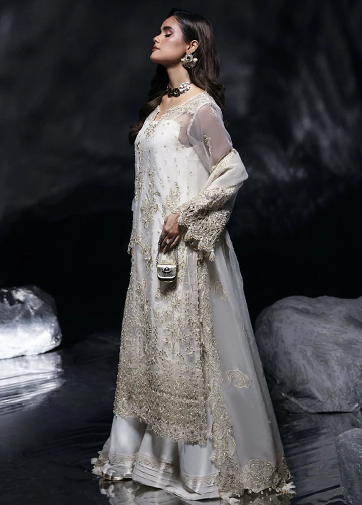 Florent Embroidered Organza Suit Unstitched 3 Piece FL24R Celestia - Formal Collection