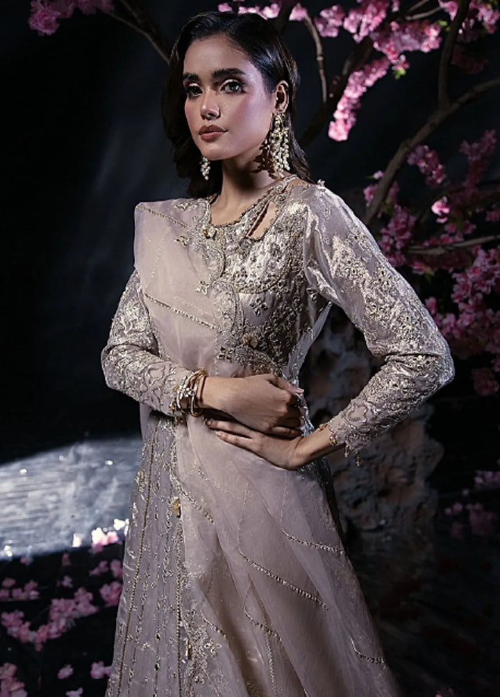 Florent Embroidered Silk Suit Unstitched 3 Piece FL24R Opaline - Formal Collection