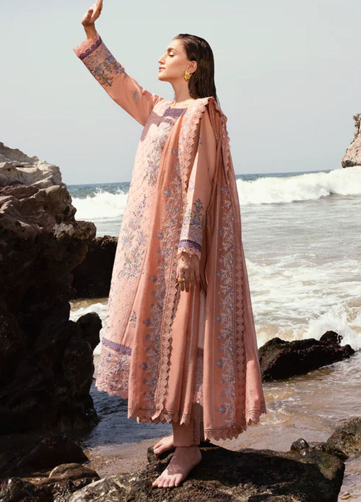 Florent Embroidered  Suits Unstitched 3 Piece FL24E FL-4A - Eid Collection