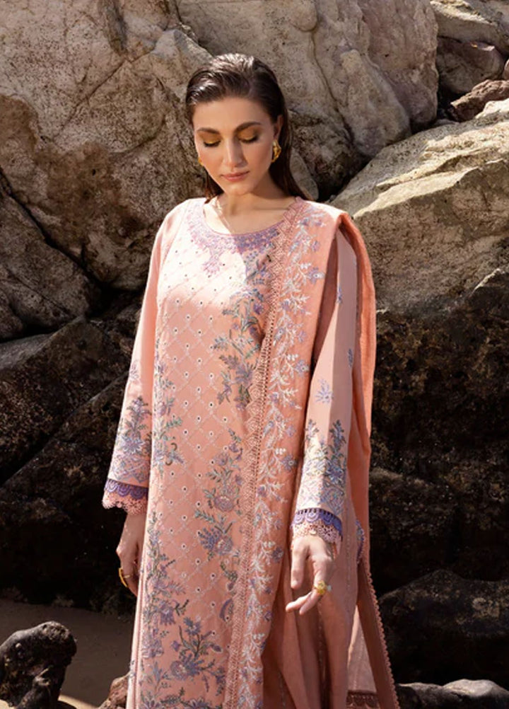 Florent Embroidered  Suits Unstitched 3 Piece FL24E FL-4A - Eid Collection