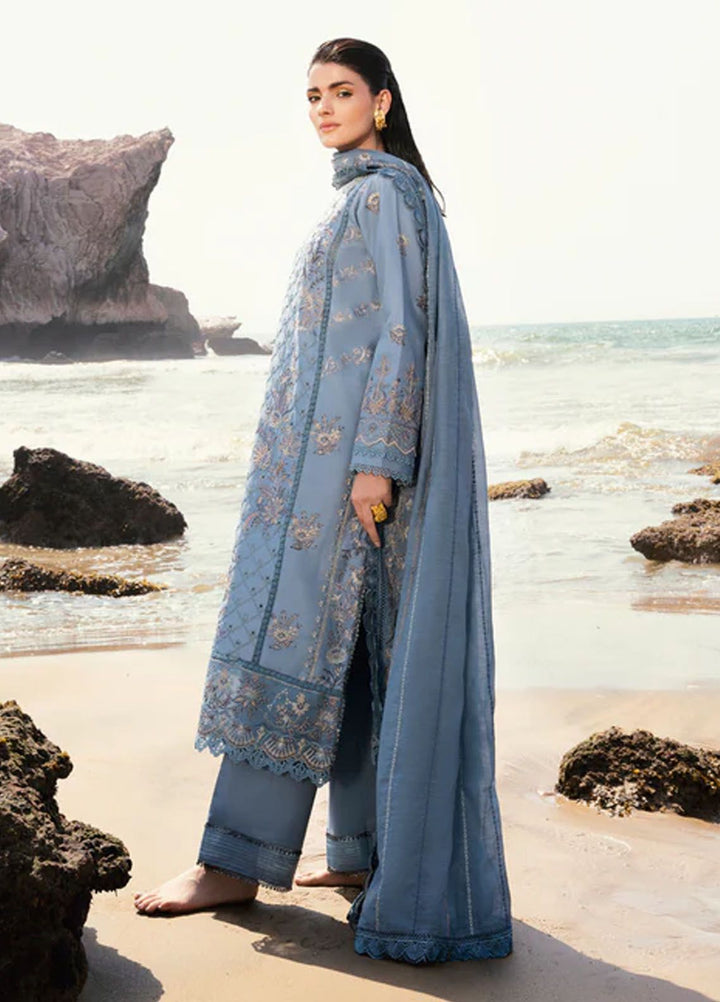 Florent Embroidered  Suits Unstitched 3 Piece FL24E FL-4B - Eid Collection