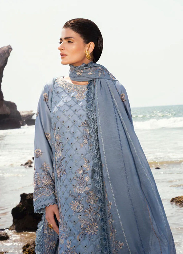 Florent Embroidered  Suits Unstitched 3 Piece FL24E FL-4B - Eid Collection